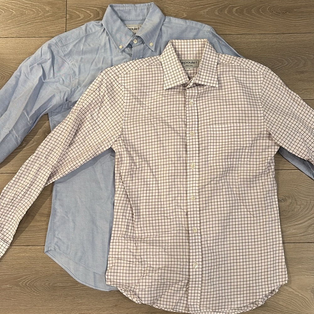 Pair of Epaulet long sleeve button downs